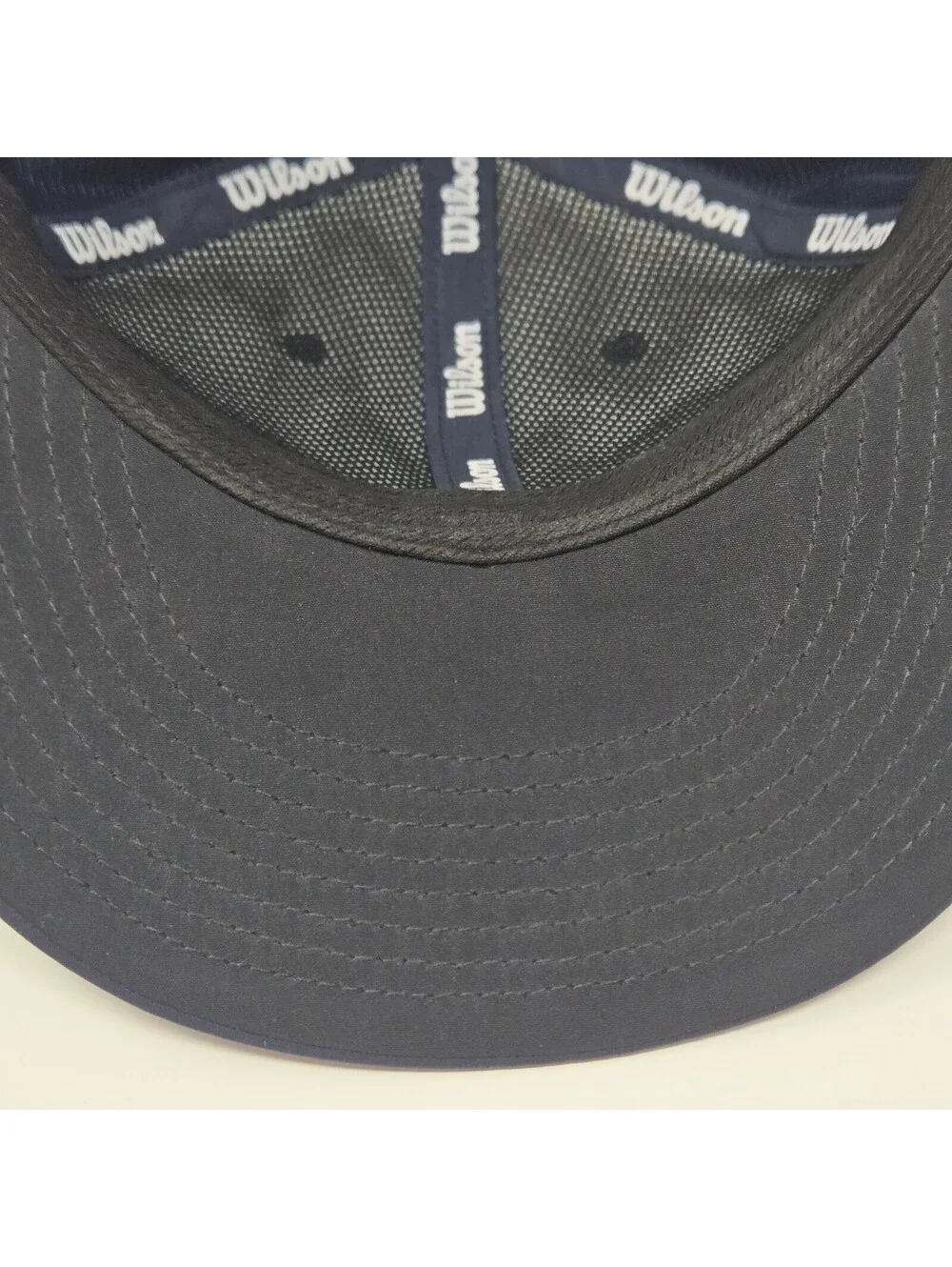 Wilson Staff Golf Hat Cap Navy Blue Adjustable Hook & Loop Performance